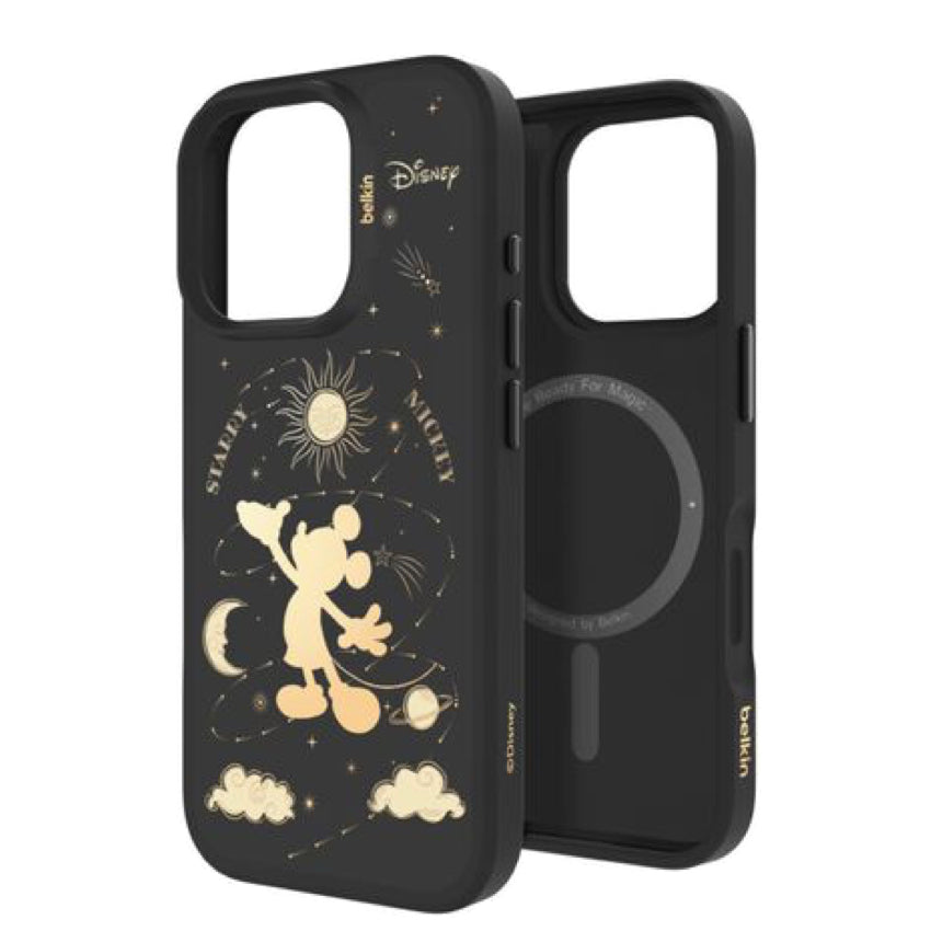 Belkin SHEERFORCE Magnetic Treated Protective Phone Mirror Case for iPhone 16 Pro - Star Mickey