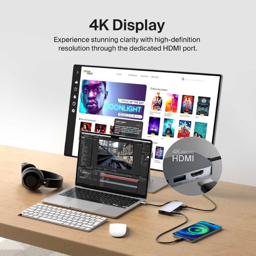 Multiport Hub Belkin USB-C รองรับจอ 4K