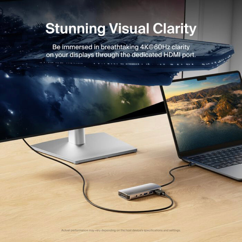 Belkin Hub พกพาง่าย ตัวเครื่องอะลูมิเนียม