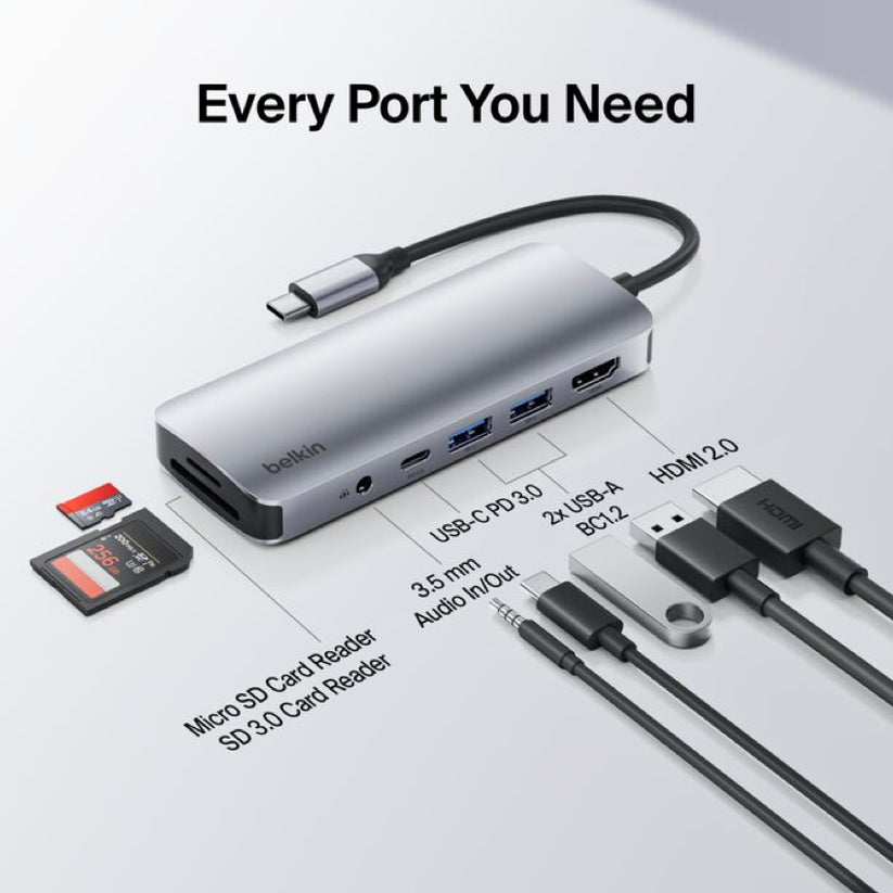 Multiport Hub Belkin สำหรับต่อจอ 4K