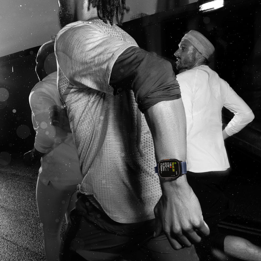 Apple AW 49mm Black Titanium Case Ultra 2 GPS + Cellular - Dark Green Alpine Loop - Medium