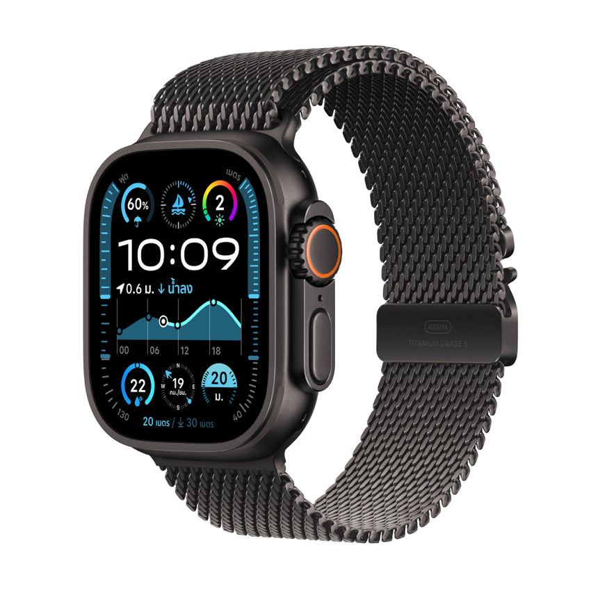 Apple AW 49mm Black Titanium Case Ultra 2 GPS + Cellular - Black Titan ...