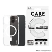 เคสไอโฟน Flagship รองรับ MagSafe สำหรับ iPhone 16 สี White จากแบรนด์ CARE by PanzerGlass