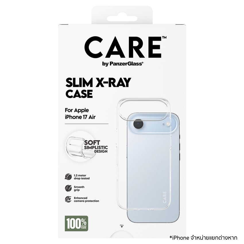 เคสไอโฟน X-Ray สำหรับ iPhone Air สี Transparent ดีไซน์ใส แบรนด์ CARE by PanzerGlass