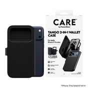 เคสไอโฟน Tango Two-in-One Wallet สำหรับ iPhone 17 Pro Max สี Black แบรนด์ CARE by PanzerGlass