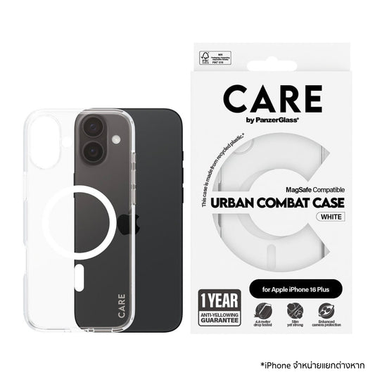 เคสไอโฟน Flagship รองรับ MagSafe สำหรับ iPhone 16 Plus สี White จากแบรนด์ CARE by PanzerGlass