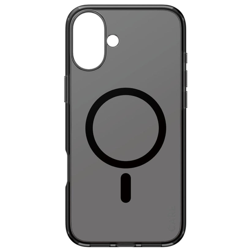 เคสไอโฟน Smokey Hard รองรับ MagSafe สำหรับ iPhone 16 Plus สี Black ป้องกันกระแทก จากแบรนด์ CARE