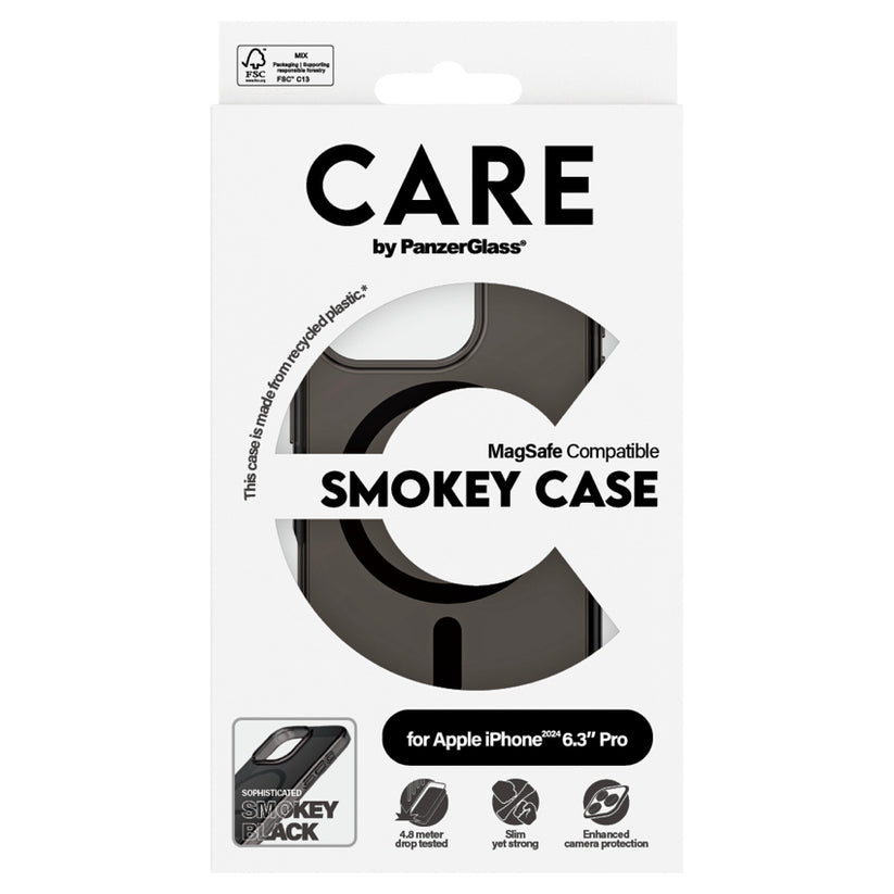 เคสไอโฟน Smokey Hard รองรับ MagSafe สำหรับ iPhone 16 Pro Max สี Black ป้องกันรอยขีดข่วน จากแบรนด์ CARE