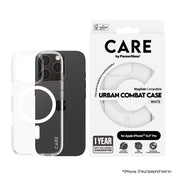 เคสไอโฟน Flagship รองรับ MagSafe สำหรับ iPhone 16 Pro สี White จากแบรนด์ CARE by PanzerGlass
