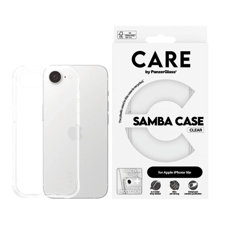 เคสกันกระแทก iPhone 16e CARE Fashionable Samba สี Transparent