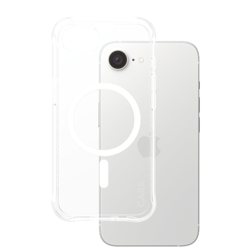 CARE by PanzerGlass Fashionable Samba Magsafe Case for iPhone 16e - Transparent