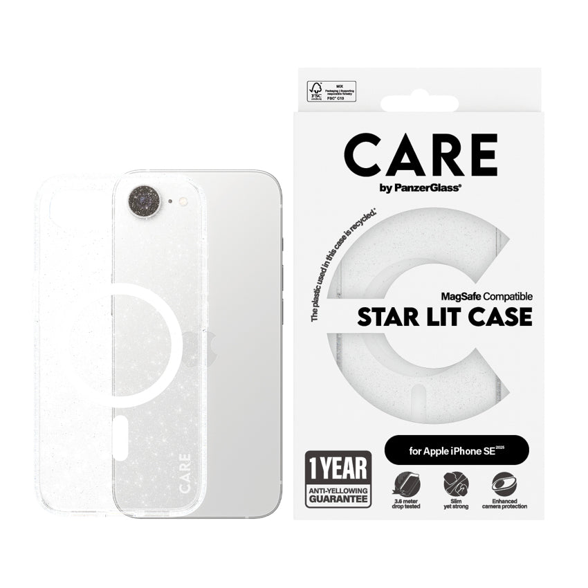 CARE by PanzerGlass Flagship Urban Combat Magsafe Case for iPhone 16e - Star Lit