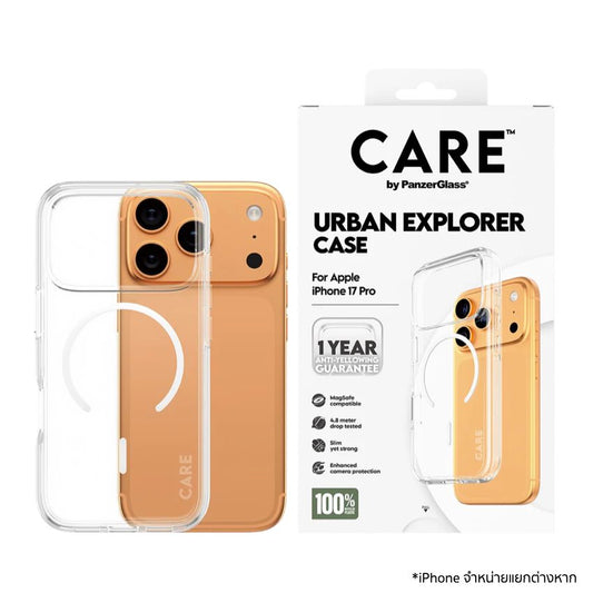 CARE by PanzerGlass Urban Combat with MagSafe Case for iPhone 17 Pro - Transparent เคสไอโฟนป้องกันกระแทก ป้องกันรอยขีดข่วน รองรับ MagSafe