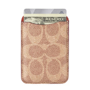 กระเป๋าใส่บัตร Coach Essential Magnetic Card Holder สี Signature Tan