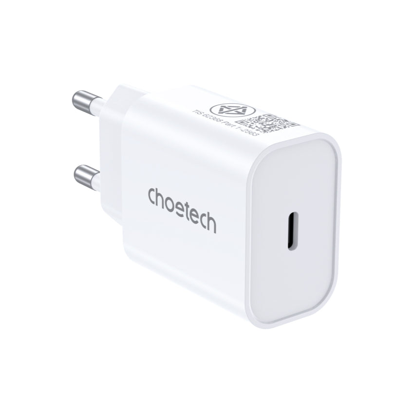 หัวชาร์จ Choetech USB-C Charge 30W (ปลั๊ก TH) สี White