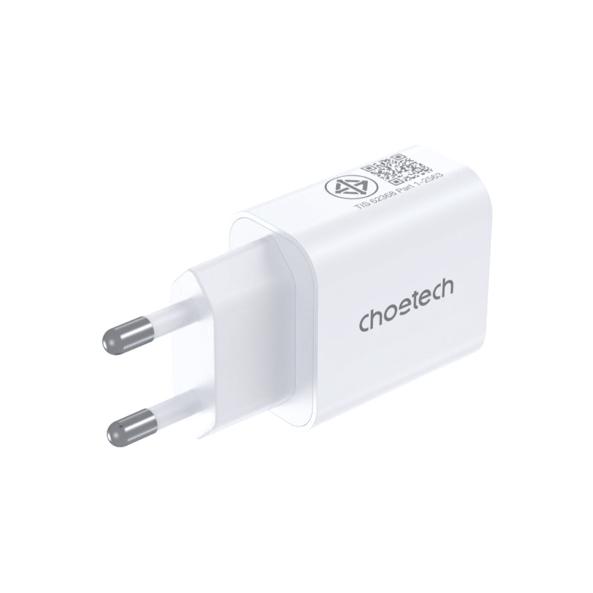 หัวชาร์จ Choetech USB-C Charge 30W (ปลั๊ก TH) สี White