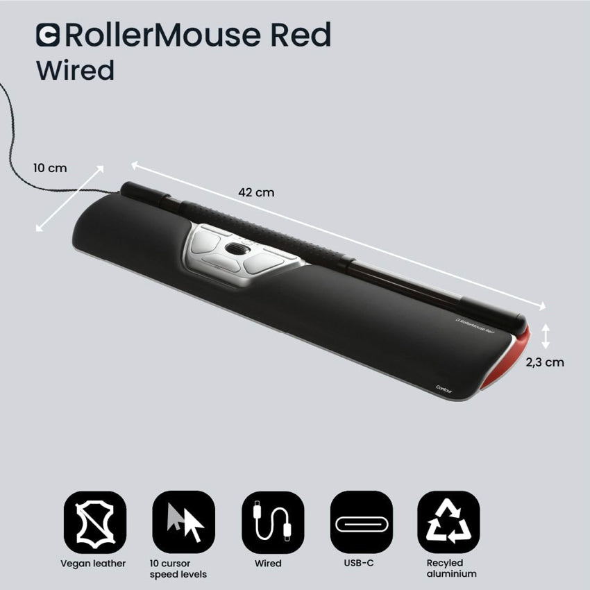Contour Design RollerMouse Red Wireless