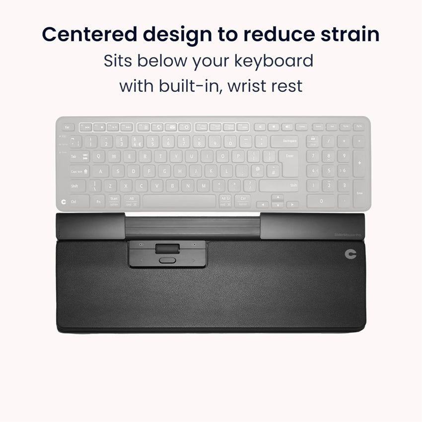 Contour Design SliderMouse Pro Wireless - Regular Wrist Rest - Vegan Leather