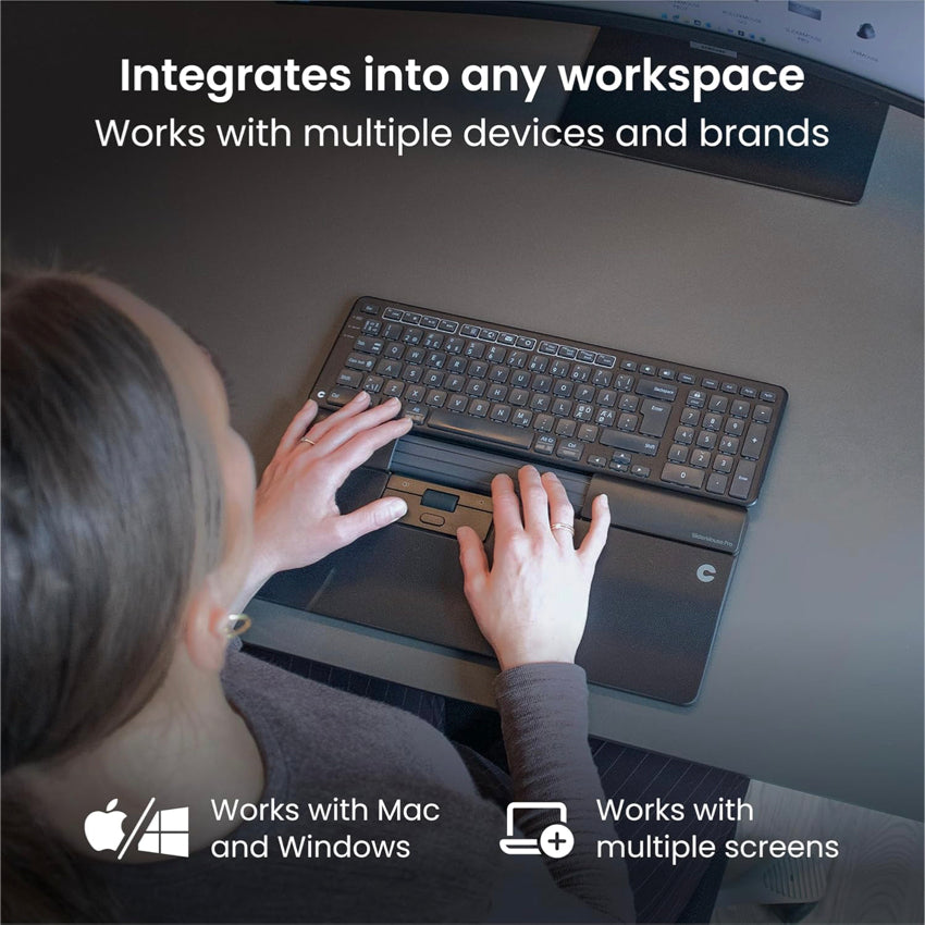 Contour Design SliderMouse Pro Wireless - Regular Wrist Rest - Vegan Leather