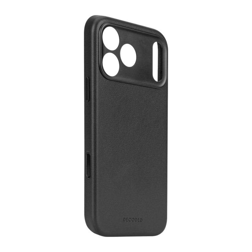 DECODED Leather Backcover iPhone 17 Pro MagSafe – Black