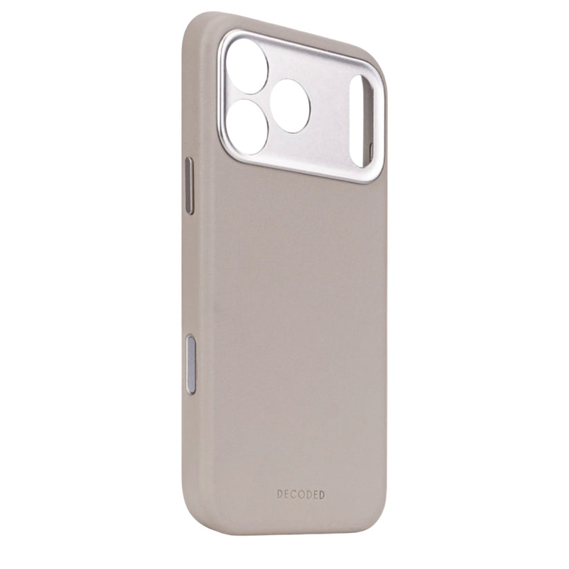 DECODED Leather Backcover iPhone 17 Pro Max MagSafe – Solid Clay