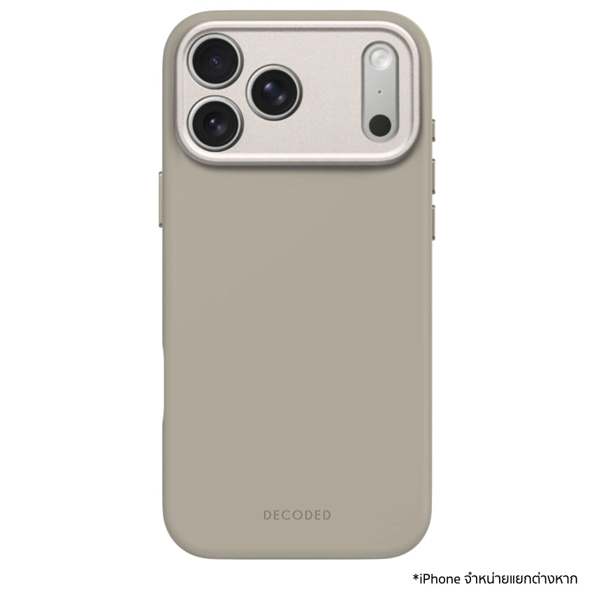 เคส iPhone 17 Pro Max Decoded ซิลิโคน MagSafe สี Soft Taupe