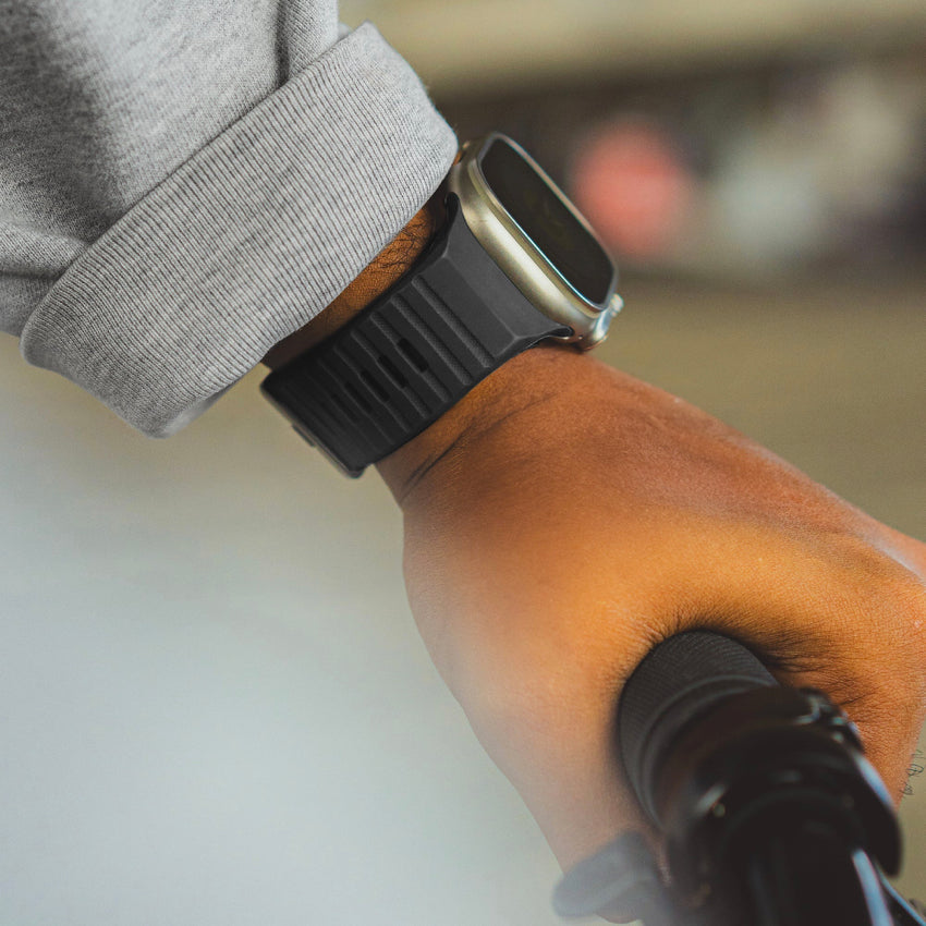 สายนาฬิกา Decoded Sport Silicone Ultra Traction Strap สี Black ไซส์ 42/44/45/49 มม.