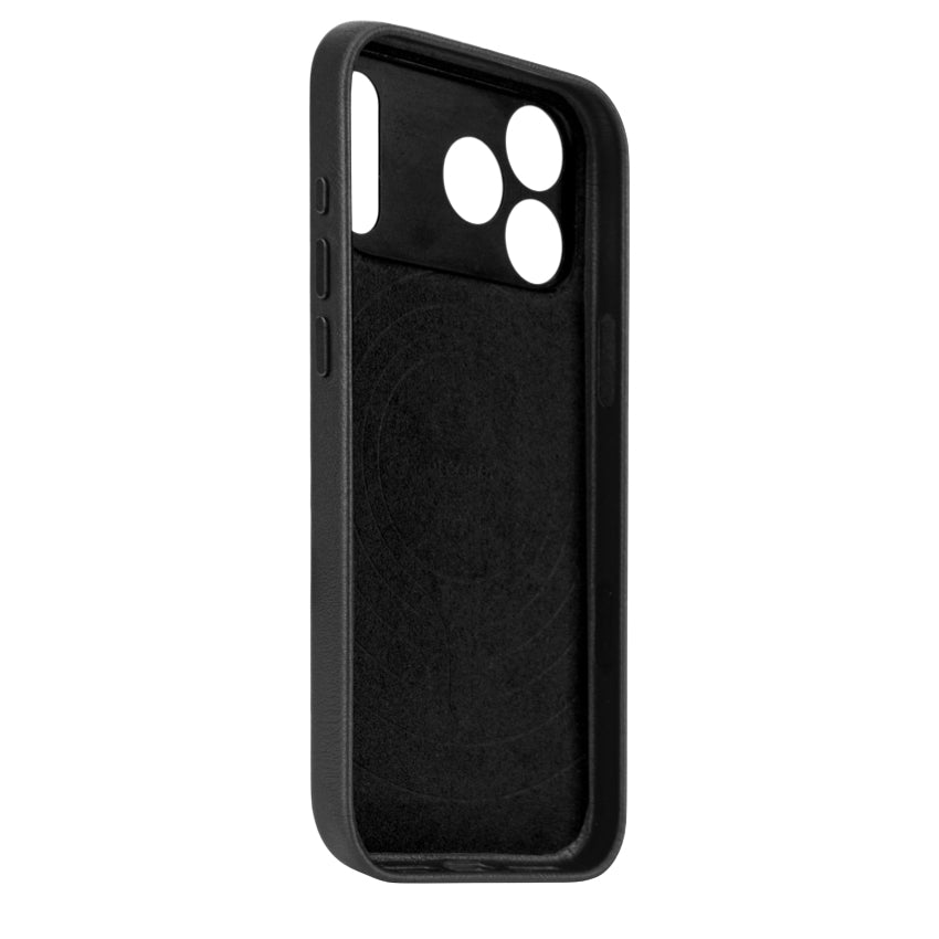 DECODED Leather Backcover iPhone 17 Pro Max MagSafe – Black