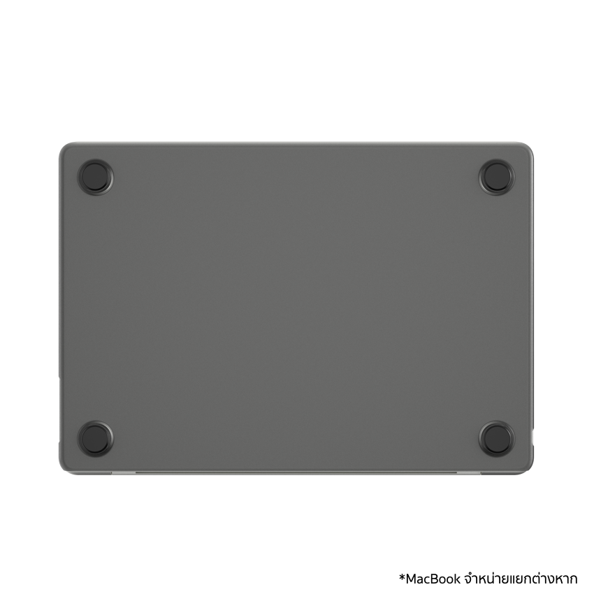 เคส Edge Hardshell สำหรับ MacBook Air 15 นิ้ว (M3, 2024) สี Black มีฐานยางกันลื่น จากแบรนด์ INCASE