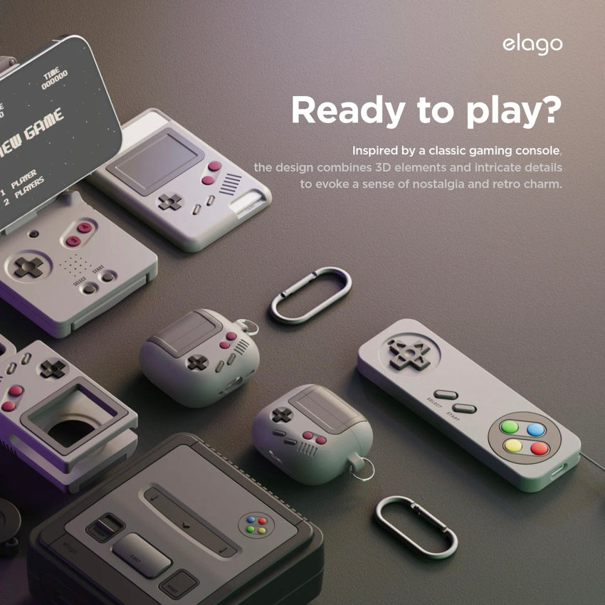 Elago AW5 case for AirPods G4 - Light Grey