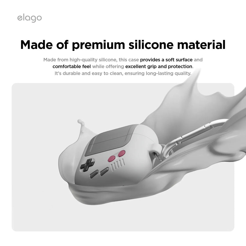 Elago AW5 case for AirPods G4 - Light Grey