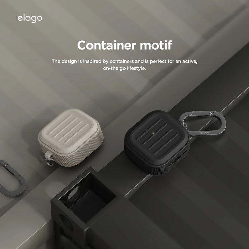 Elago Armor Hang case for AirPods G4 - Stone