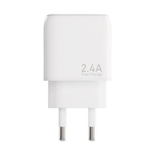 หัวชาร์จ USB 2.4A 12W ขนาดกะทัดรัด ใช้ชิปอัจฉริยะ ชาร์จเร็ว ปลอดภัย พกพาสะดวก ใช้ได้ทุกที่ ทั้งบ้านและที่ทำงาน