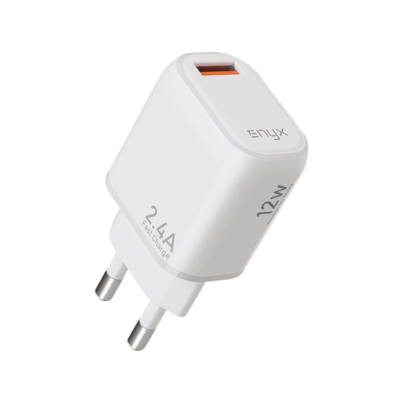 หัวชาร์จ USB 2.4A 12W ใช้ชิปอัจฉริยะ ชาร์จเร็ว ปลอดภัย พกพาสะดวก