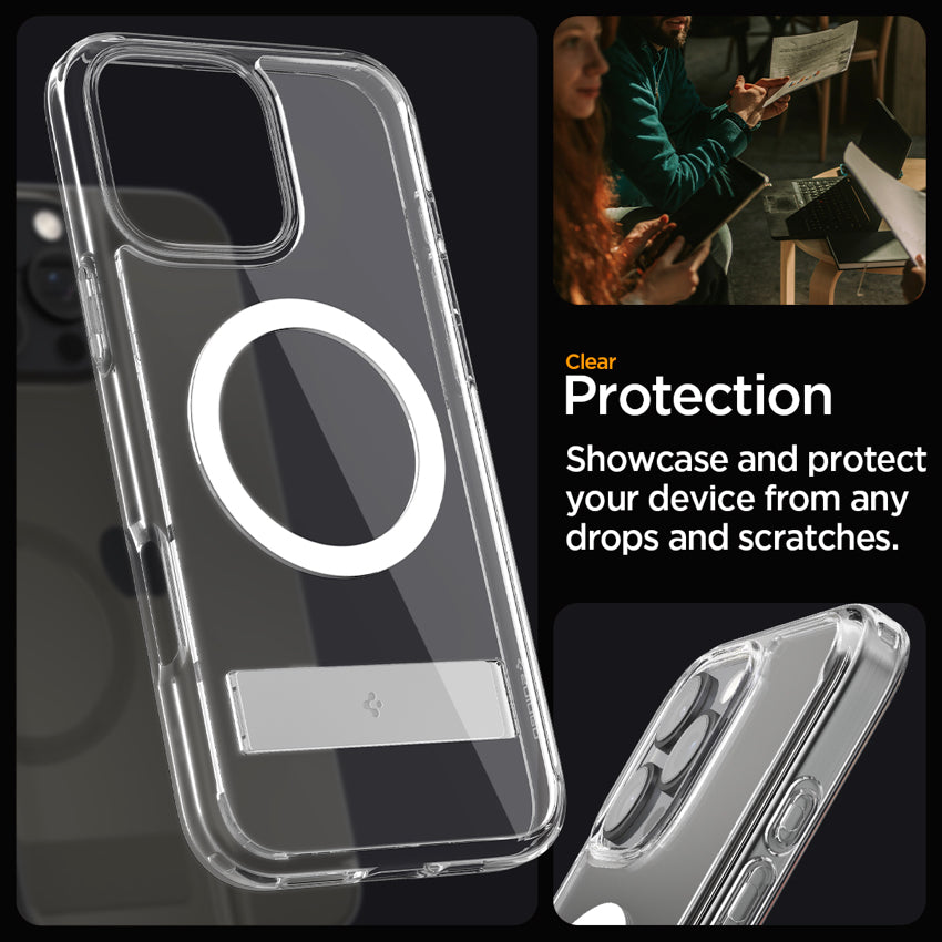SPIGEN Slim Armor Essential S Magfit for iPhone 16 Pro - Crystal Clear