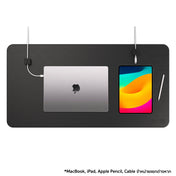 Function 101 Desk Mat Pro Black + 2 Black Cable Blocks