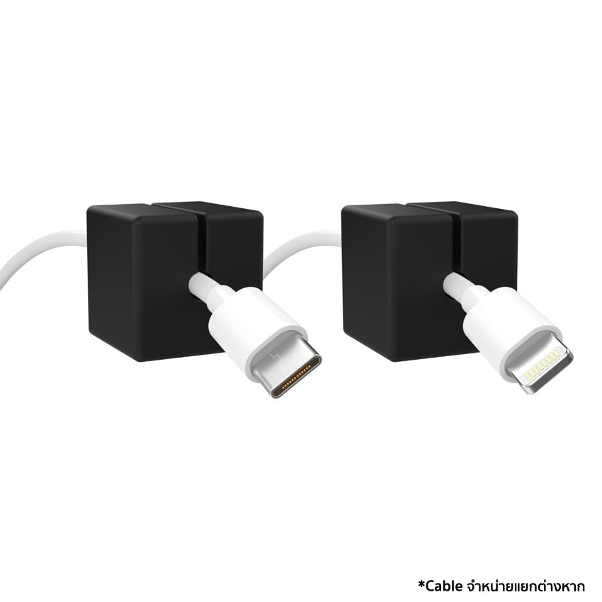 Function 101 Desk Mat Pro Black + 2 Black Cable Blocks