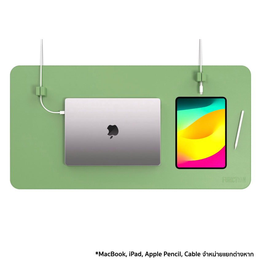 อุปกรณ์เสริม Desk Mat Pro + Cable Blocks สี Green