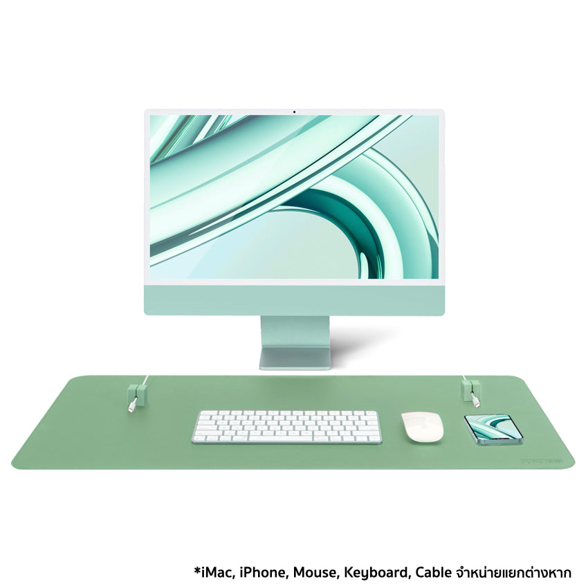 อุปกรณ์เสริม Desk Mat Pro + Cable Blocks สี Green