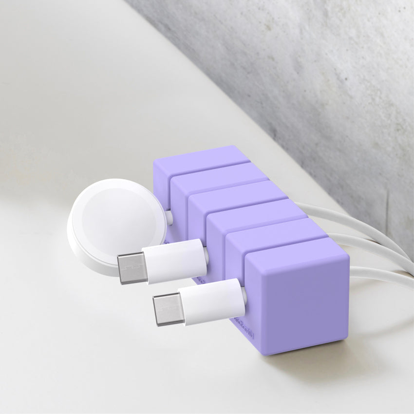 อุปกรณ์จัดการสายเคเบิล Function 101 Cable Blocks (3 ชิ้น) สี Purple
