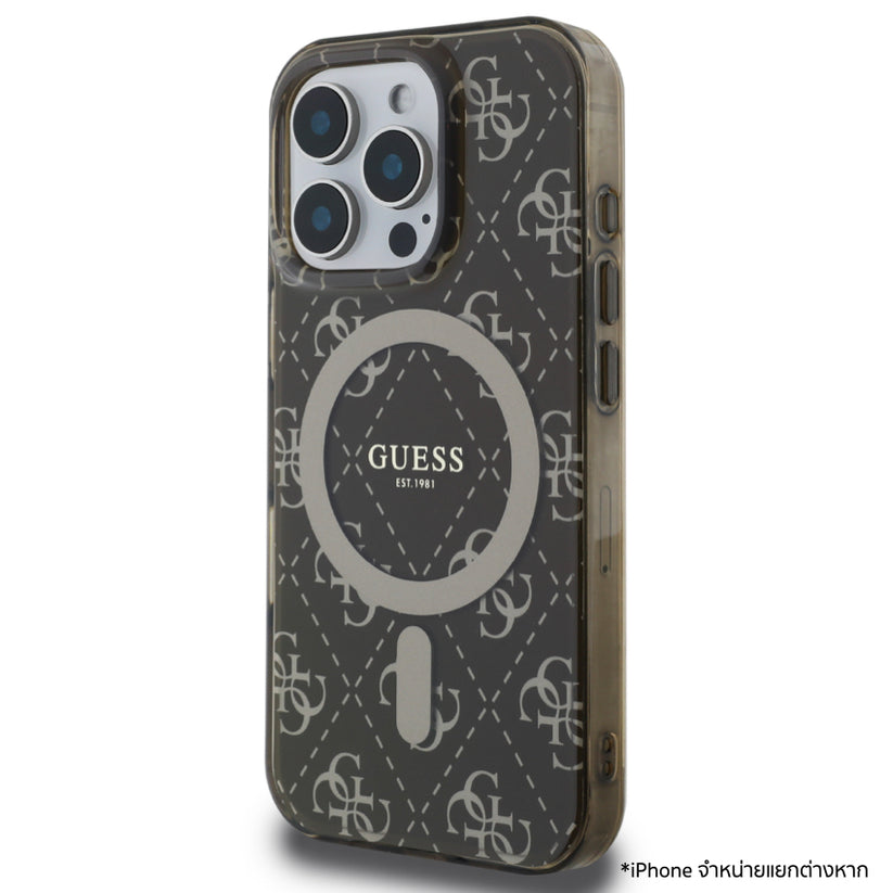 เคสไอโฟน 4G Tone รองรับ MagSafe สำหรับ iPhone 16 Pro Max สี Brown ป้องกันรอยขีดข่วน จากแบรนด์ GUESS