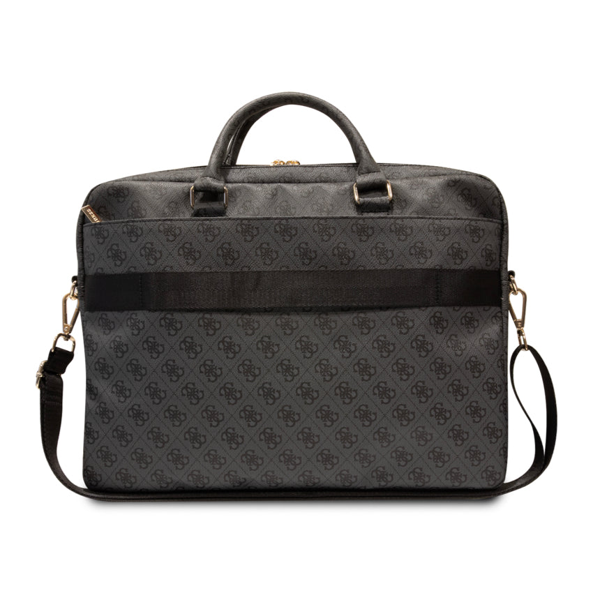 กระเป๋าคอมพิวเตอร์ 16 นิ้ว Guess PU 4G With Printed Stripes  สี Black