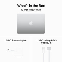 13-inch MacBook Air: Apple M3 chip with 8‑core CPU and 8‑core GPU, 256GB SSD - Silver