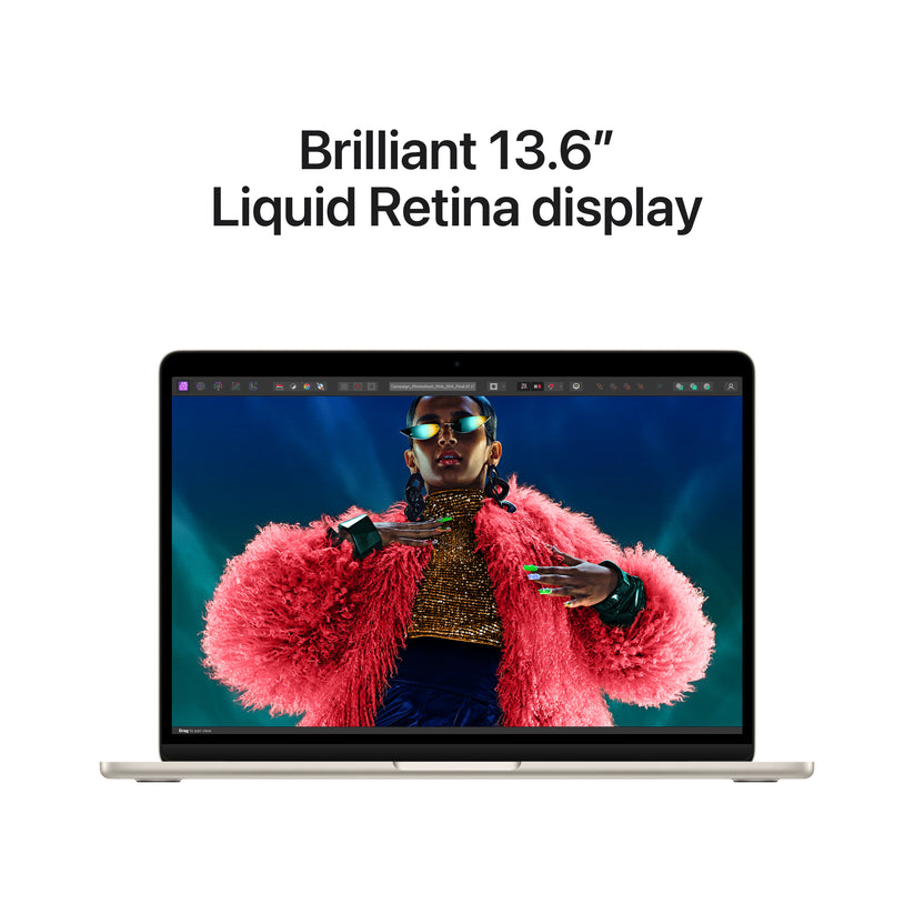 13-inch MacBook Air: Apple M3 chip with 8‑core CPU and 10‑core GPU, 512GB SSD - Starlight