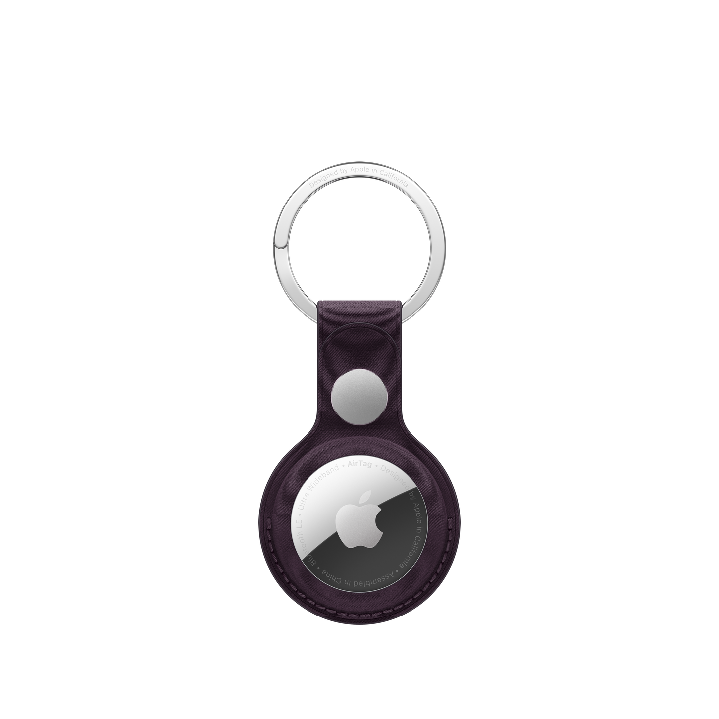 Apple AirTag FineWoven Key Ring - Blackberry