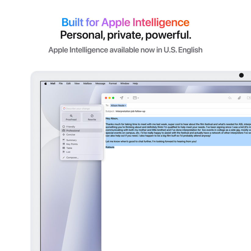 24-inch iMac with Retina 4.5K display: Apple M4 chip with 8-core CPU and 8‑core GPU, 256GB SSD - Silver
