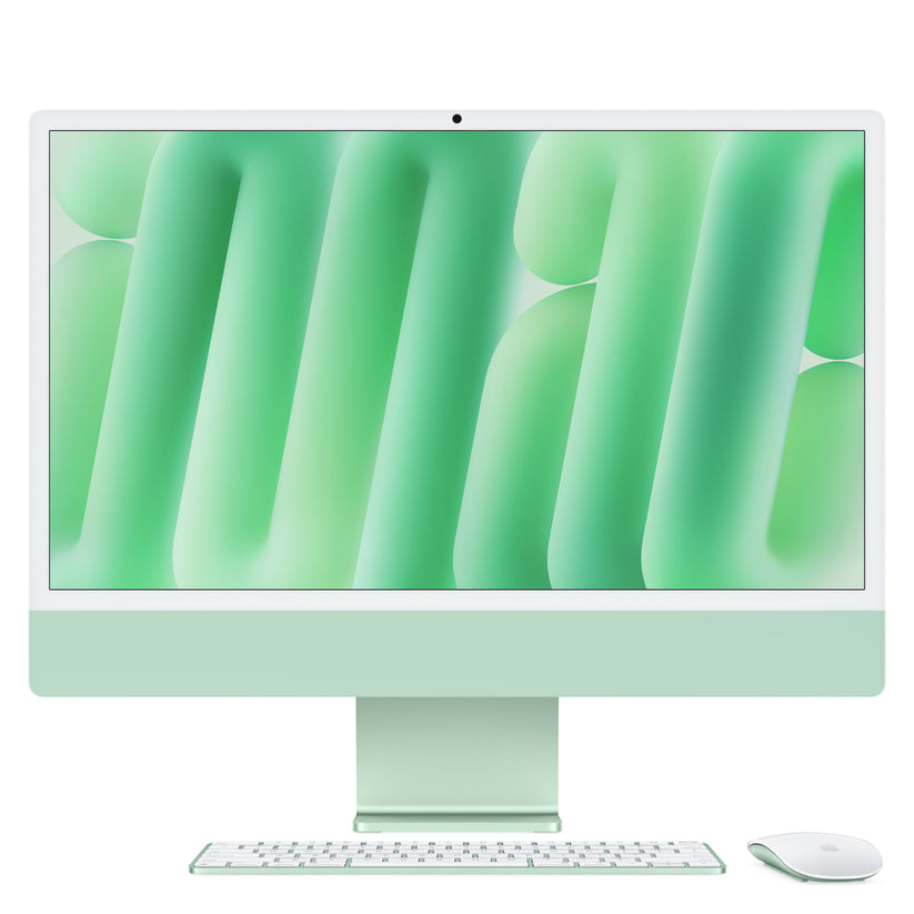 24-inch iMac with Retina 4.5K display: Apple M4 chip with 10-core CPU and 10-core GPU, 512GB SSD - Green