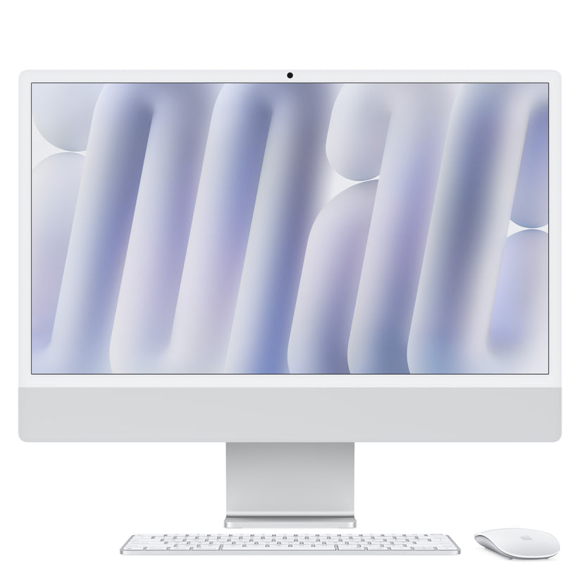 24-inch iMac with Retina 4.5K display: Apple M4 chip with 10-core CPU and 10-core GPU, 256GB SSD , Nano-texture glass - Silver