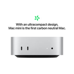 Mac mini: Apple M4 Pro chip with 12‑core CPU and 16‑core GPU, 512GB SSD - Silver