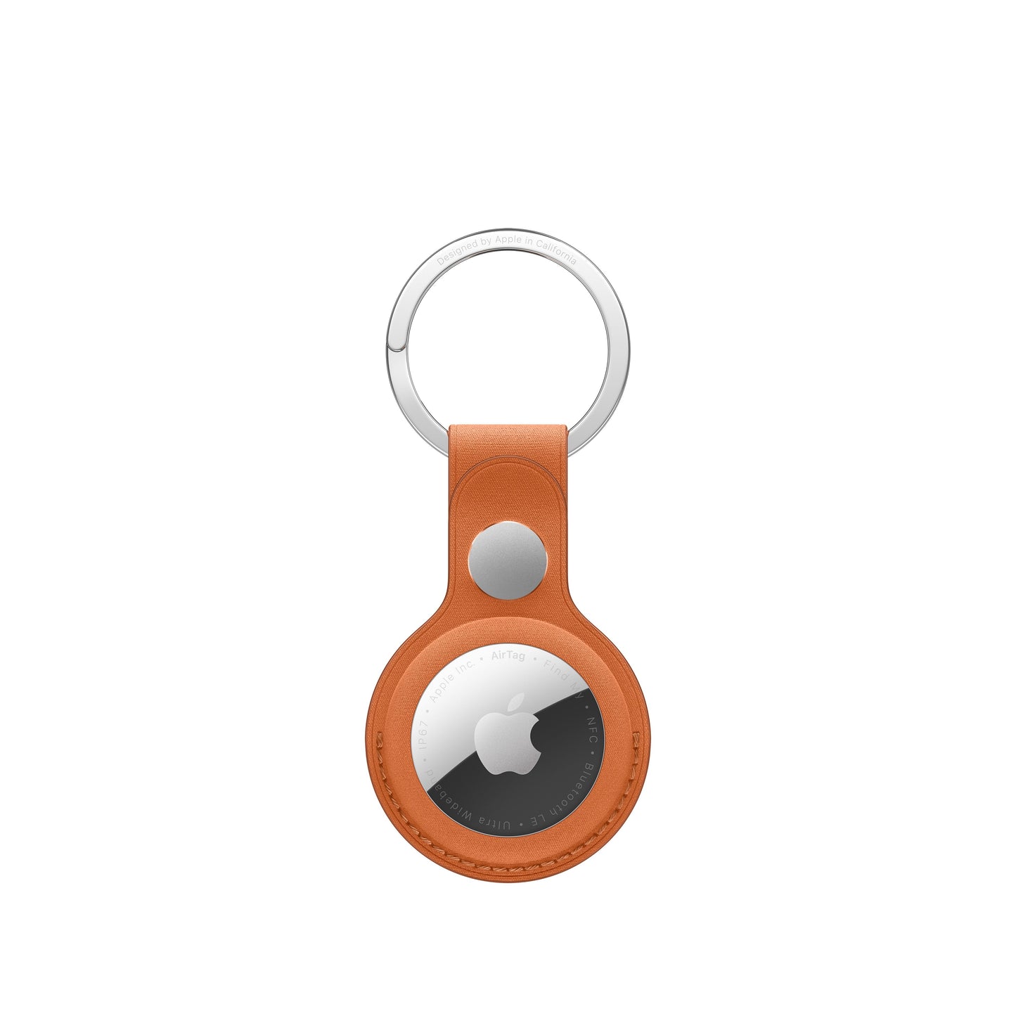 AirTag FineWoven Key Ring - Fox Orange